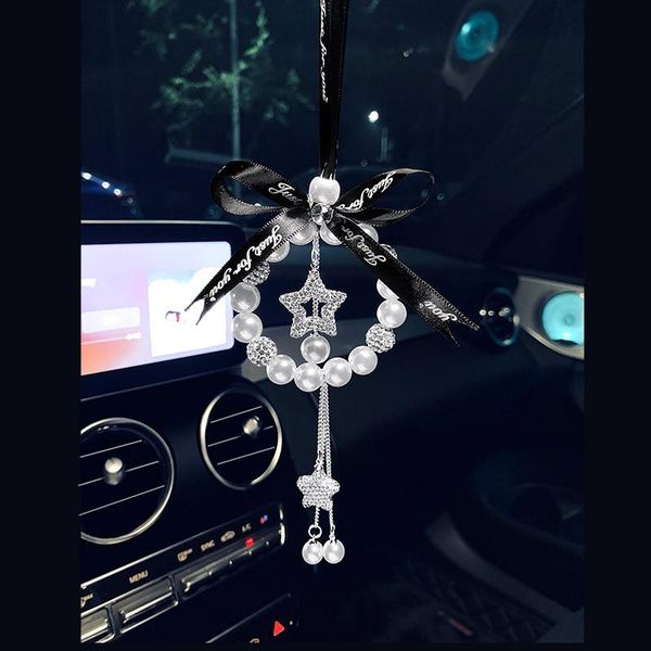 diamond pearl star car pendant rearview mirror hanging chain interior decoration supplies moon ornaments for girls gift decorations
diamond pearl star car pendant rearview mirror hanging chain interior decoration supplies moon ornaments for girls gift decorations