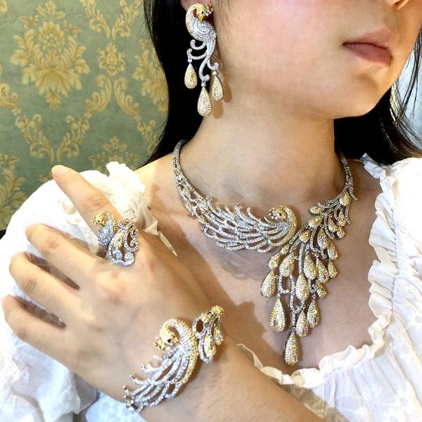 earrings & necklace kellybola fashion exquisite phoenix jewelry 4 pcs ladies wedding banquet full cubic zircon cz dubai bridal, Silver
earrings & necklace kellybola fashion exquisite phoenix jewelry 4 pcs ladies wedding banquet full cubic zircon cz dubai bridal, Silver