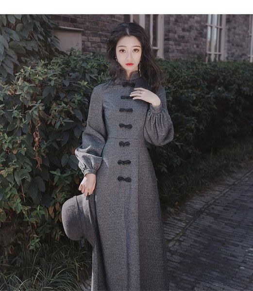 ethnic clothing modified cheongsam dress spring winter chinese style long fashionable temperament tang han suit evening, Red
ethnic clothing modified cheongsam dress spring winter chinese style long fashionable temperament tang han suit evening, Red