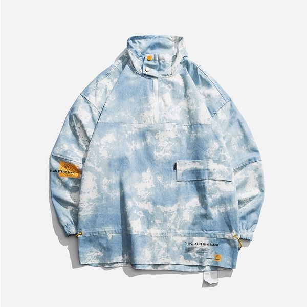 american slouchy style stand collar sweater men's loose tie dye oversize hip hop bf couple hiphop coat, Black
american slouchy style stand collar sweater men's loose tie dye oversize hip hop bf couple hiphop coat, Black
