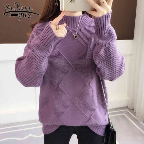 autumn and winter half-high neck long sleeve women sweater solid color s blouses clothing 5775 50 210521, White;black
autumn and winter half-high neck long sleeve women sweater solid color s blouses clothing 5775 50 210521, White;black