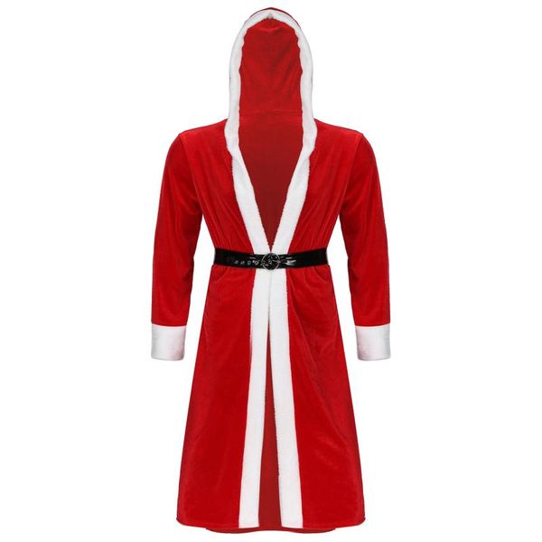 men's sleepwear mens christmas velvet hooded bathrobe night-gown open front night-robe with patent leather belt flannel nightwear kimon, Black;brown
men's sleepwear mens christmas velvet hooded bathrobe night-gown open front night-robe with patent leather belt flannel nightwear kimon, Black;brown