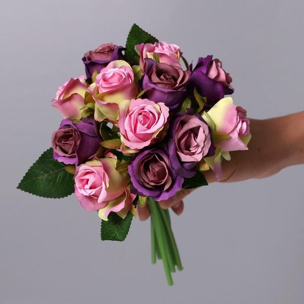 decorative flowers & wreaths holding artificial natural rose wedding bouquet champagne bridesmaid bridal accessories home cafe store party d
decorative flowers & wreaths holding artificial natural rose wedding bouquet champagne bridesmaid bridal accessories home cafe store party d