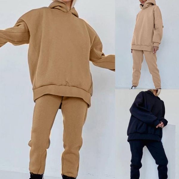 women's two piece pants stylish hoodie suit drawstring all match tight ankle warm casual, White
women's two piece pants stylish hoodie suit drawstring all match tight ankle warm casual, White