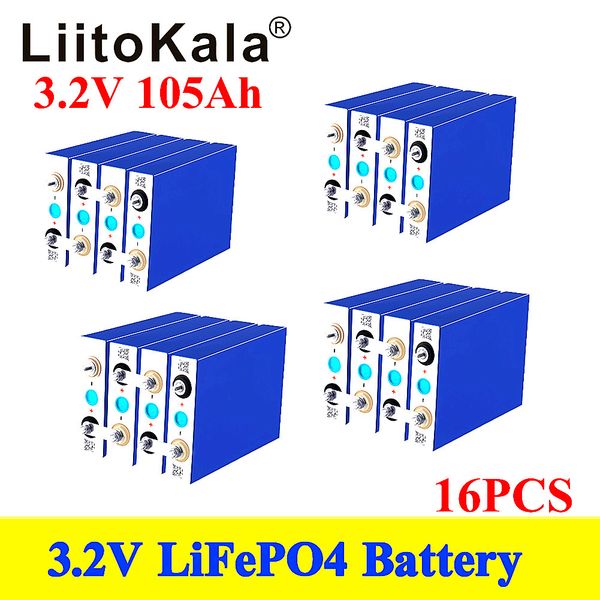 16pcs liitokala high capacity deep cycle lifepo4 3.2v 105ah battery for 12v 24v 48v cell rechargeable batteries pack
16pcs liitokala high capacity deep cycle lifepo4 3.2v 105ah battery for 12v 24v 48v cell rechargeable batteries pack