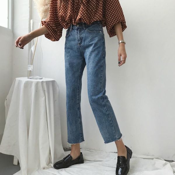 jeans women trendy elegant all-match high-quality korean style leisure daily womens female lovely simple girls solid clothing women's, Blue
jeans women trendy elegant all-match high-quality korean style leisure daily womens female lovely simple girls solid clothing women's, Blue