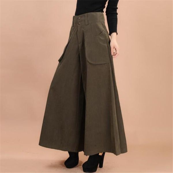 women's pants & capris plus size summer women wide leg dress vintage female casual solid skirt trousers loose 50s culottes pocket zy336, Black;white
women's pants & capris plus size summer women wide leg dress vintage female casual solid skirt trousers loose 50s culottes pocket zy336, Black;white