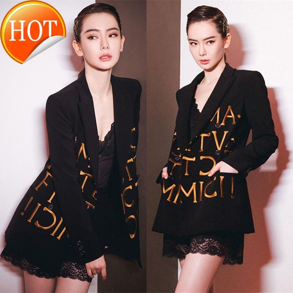 star same style 2021 spring and autumn black temperament small fragrance embroidered suit collar jacket female men's suits & blazers, White;black
star same style 2021 spring and autumn black temperament small fragrance embroidered suit collar jacket female men's suits & blazers, White;black