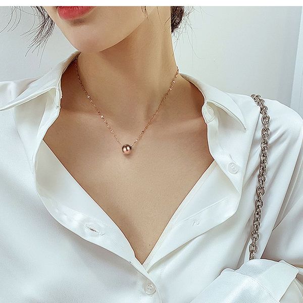 wholesale 2021 fashion brand women's ball transfer necklace wedding party jewelry gift, Silver
wholesale 2021 fashion brand women's ball transfer necklace wedding party jewelry gift, Silver