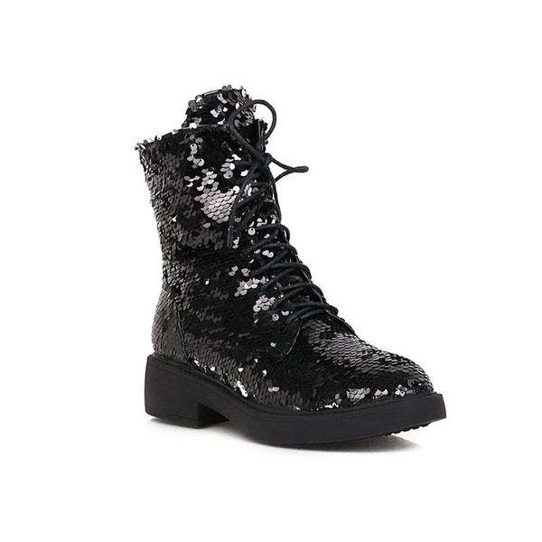 boots color-changing sequined cloth autumn and winter trendy women's one-color changing multi-color magical shoes sequin circle, Black
boots color-changing sequined cloth autumn and winter trendy women's one-color changing multi-color magical shoes sequin circle, Black