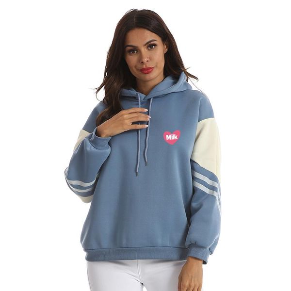 women's hoodies & sweatshirts harajuku autumn winter casual kawaii heart print sweatshirt women fleece contrast color splicing sudadera, Black
women's hoodies & sweatshirts harajuku autumn winter casual kawaii heart print sweatshirt women fleece contrast color splicing sudadera, Black