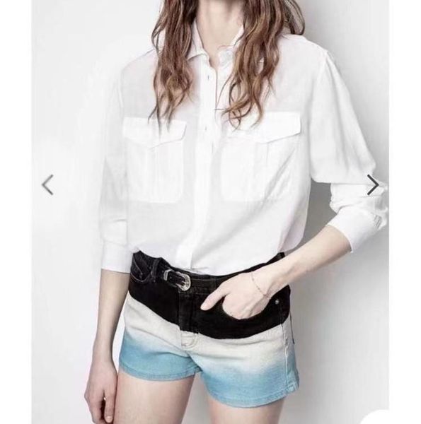 women's blouses & shirts fashion 2021 summer style cotton double pocket breasted lapel shirt white blouse
women's blouses & shirts fashion 2021 summer style cotton double pocket breasted lapel shirt white blouse