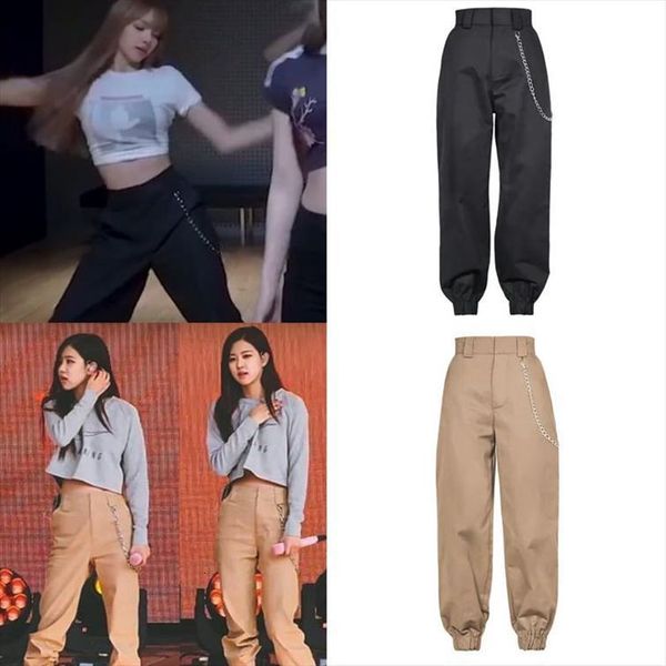 kpop korean celebrity spring women capri practice room casual trousers loose fashion streetwear harajuku pants joggers sweatpants, Black;white
kpop korean celebrity spring women capri practice room casual trousers loose fashion streetwear harajuku pants joggers sweatpants, Black;white