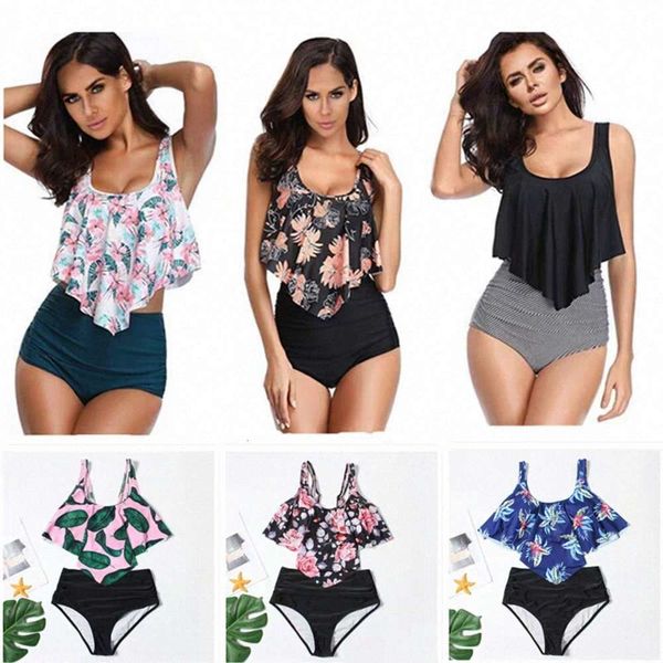 swimsuits beach womens swimwear bikini two piece bathing suits ruffled flounce high waisted bottom tankini sets t9da#, White;black
swimsuits beach womens swimwear bikini two piece bathing suits ruffled flounce high waisted bottom tankini sets t9da#, White;black