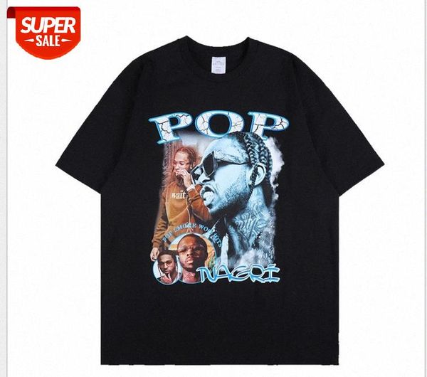 street retro hip-hop rap printing oversize brand men and women casual t-shirt #yw7o, White;black
street retro hip-hop rap printing oversize brand men and women casual t-shirt #yw7o, White;black