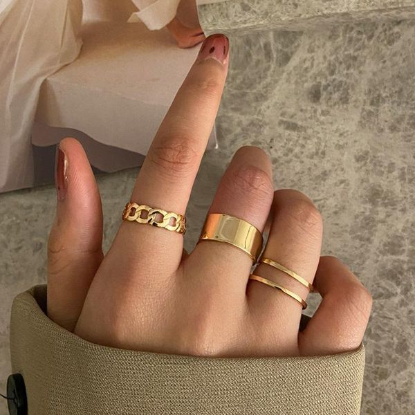 cluster rings ksra 2021 fashion simple design anillos vintage silver color joint sets for women jewelry korean version, Golden;silver
cluster rings ksra 2021 fashion simple design anillos vintage silver color joint sets for women jewelry korean version, Golden;silver