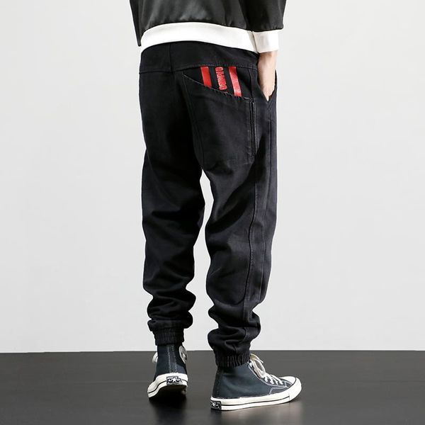 fashion streetwear men jeans black color loose fit denim cargo pants harem trousers printed designer hip hop joggers men's, Blue
fashion streetwear men jeans black color loose fit denim cargo pants harem trousers printed designer hip hop joggers men's, Blue