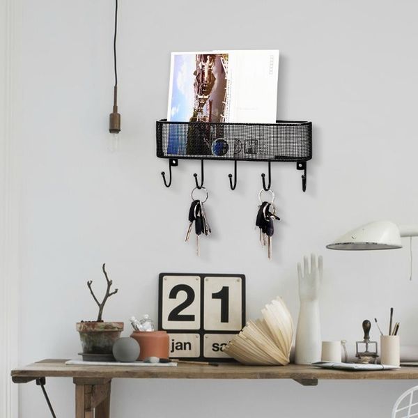 hooks & rails mail holder key hook for home wall rack decoration accessories living room hanging hanger basketnet black
hooks & rails mail holder key hook for home wall rack decoration accessories living room hanging hanger basketnet black