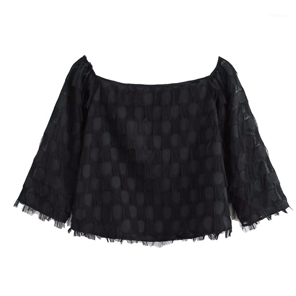women's blouses & shirts zxqj elegant women slash neck 2021 fashion ladies solid black plaid streetwear female chic tassels, White
women's blouses & shirts zxqj elegant women slash neck 2021 fashion ladies solid black plaid streetwear female chic tassels, White
