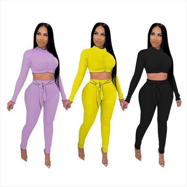 81y8012 autumn winter casual womens pants home solid skinny navel sports two piece set and tracksuit sweatsuit outfits, White
81y8012 autumn winter casual womens pants home solid skinny navel sports two piece set and tracksuit sweatsuit outfits, White