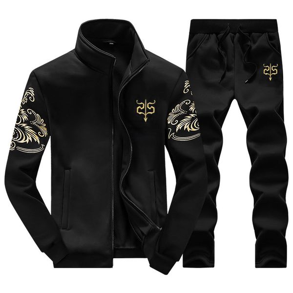 new mens two-piece tracksuits sportswear autumn running suit brand clothing sports long sleeve casual jacket and trousers, Gray
new mens two-piece tracksuits sportswear autumn running suit brand clothing sports long sleeve casual jacket and trousers, Gray