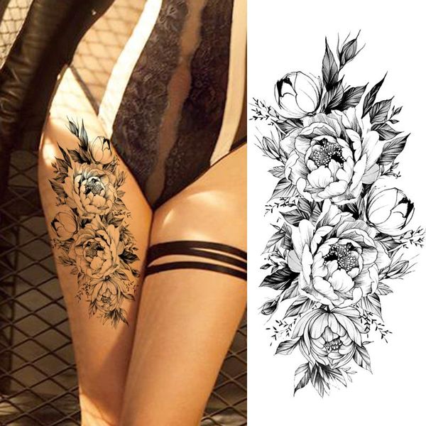 temporary tattoos realistic flower for women girls body art black lily rose waterproof fake tattoo stickers
temporary tattoos realistic flower for women girls body art black lily rose waterproof fake tattoo stickers