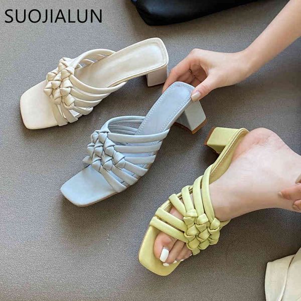 suojialun women slippers 2021 fashion weave slides square high heel open toe sandal shoes ladies summer outdoor beach slipper c0407, Black
suojialun women slippers 2021 fashion weave slides square high heel open toe sandal shoes ladies summer outdoor beach slipper c0407, Black