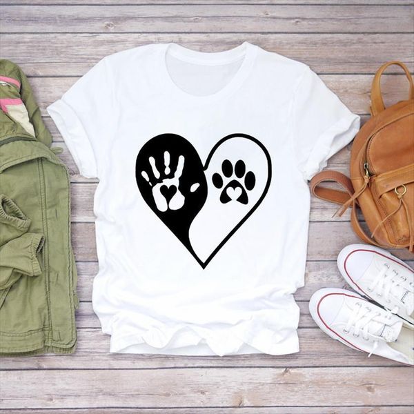 dog paw love animal pet women t shirts style summer autumn cute ladies print lady womens graphic tee, White
dog paw love animal pet women t shirts style summer autumn cute ladies print lady womens graphic tee, White
