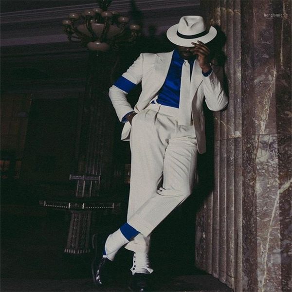 michael jackson style mens suits 2 piece ( coat+pants) flat lapel solid costume homme casual prom tuxedo slim fit suit men's & blazers, White;black
michael jackson style mens suits 2 piece ( coat+pants) flat lapel solid costume homme casual prom tuxedo slim fit suit men's & blazers, White;black