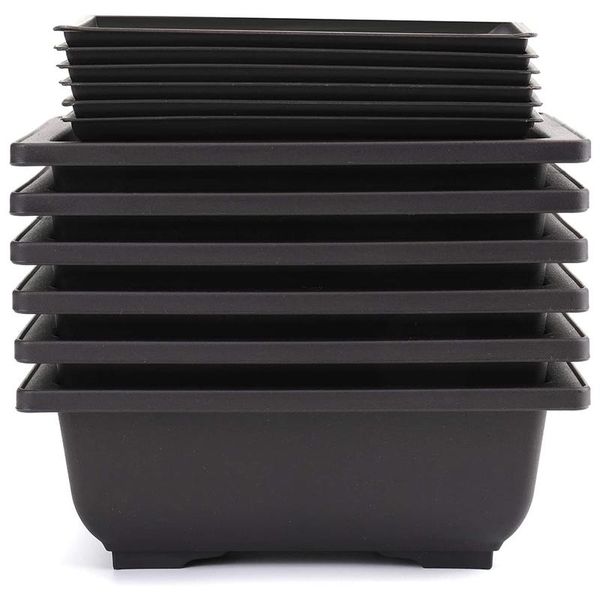 decorative flowers & wreaths 6-piece bonsai pots-classic deep wet tray with built-in mesh-for plants, flowers, herbs, plastic square pots
decorative flowers & wreaths 6-piece bonsai pots-classic deep wet tray with built-in mesh-for plants, flowers, herbs, plastic square pots