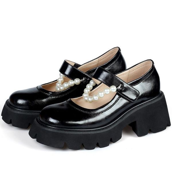 dress shoes gigifox brand sweet chunky heels gothic rivets genuine leather platform street cool mary janes pumps woman, Black
dress shoes gigifox brand sweet chunky heels gothic rivets genuine leather platform street cool mary janes pumps woman, Black