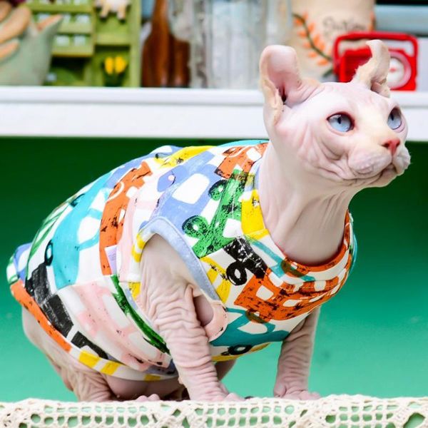 cat costumes breathable cotton sphynx vest hairless pet clothes for cats summer small medium dog kitten sleeveless tshirt
cat costumes breathable cotton sphynx vest hairless pet clothes for cats summer small medium dog kitten sleeveless tshirt
