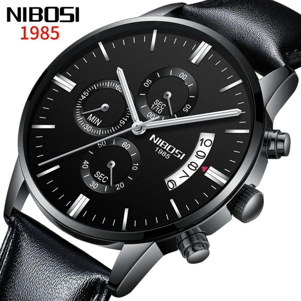 wristwatches 2021 nibosi mens watches leather strap business quartz watch fashion casual waterproof chronograph men, Slivery;brown
wristwatches 2021 nibosi mens watches leather strap business quartz watch fashion casual waterproof chronograph men, Slivery;brown