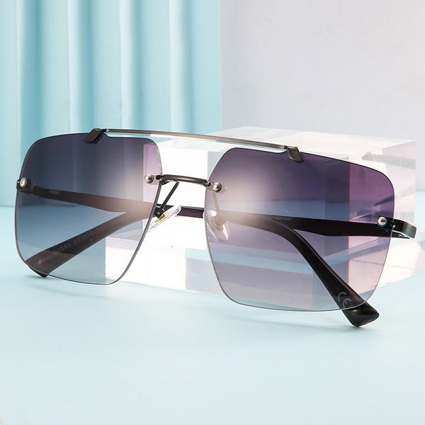 square cut edge sunglasses big face as shown in the picture frameless fashion sunglasses, White;black
square cut edge sunglasses big face as shown in the picture frameless fashion sunglasses, White;black