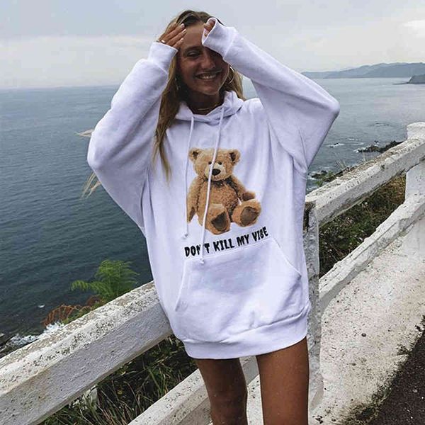 Women's Hoodies & Sweatshirts Vibe style sweater women's bear Print Long Sleeve Hoodie fleece youth student top LU5T, Black
Women's Hoodies & Sweatshirts Vibe style sweater women's bear Print Long Sleeve Hoodie fleece youth student top LU5T, Black