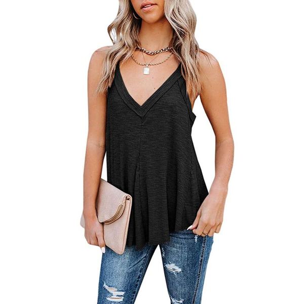 summer women sleeveless vest round neck ruffled solid color casual loose t-shirt blouse camisole #40 women's tanks & camis, White
summer women sleeveless vest round neck ruffled solid color casual loose t-shirt blouse camisole #40 women's tanks & camis, White
