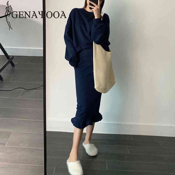 genayooa solid casual and long sleeve loose 2 skirt set women two piece outfits spring korean 210417, White
genayooa solid casual and long sleeve loose 2 skirt set women two piece outfits spring korean 210417, White