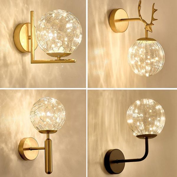 wall lamp modern starry lamps for living room bedroom crystal ball tv background decor led light clear glass sconce bedside
wall lamp modern starry lamps for living room bedroom crystal ball tv background decor led light clear glass sconce bedside