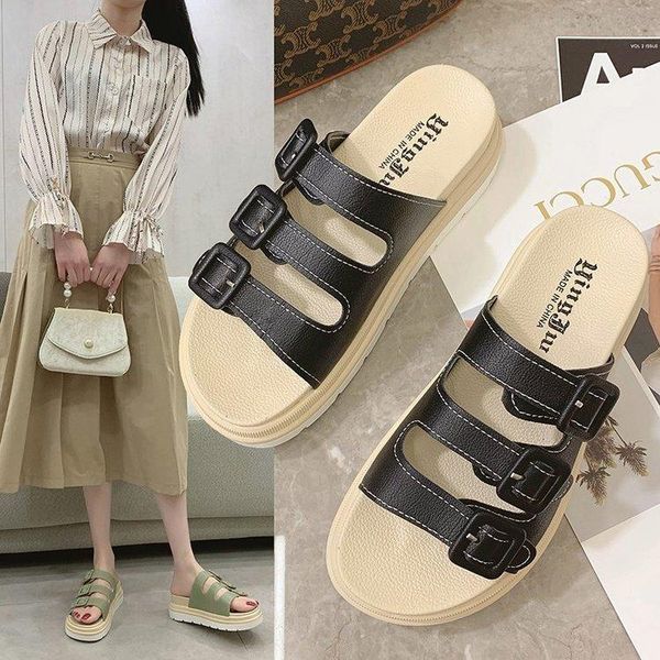 sandals slippers women's outer wear 2021 summer fashion belt buckle net red beach and ins trend explosion, Black
sandals slippers women's outer wear 2021 summer fashion belt buckle net red beach and ins trend explosion, Black