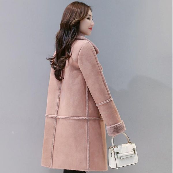 women's fur & faux thick lamb women jackets winter coats mid-length covered button turn-down collar wide-waisted fashion hbtz, Black
women's fur & faux thick lamb women jackets winter coats mid-length covered button turn-down collar wide-waisted fashion hbtz, Black