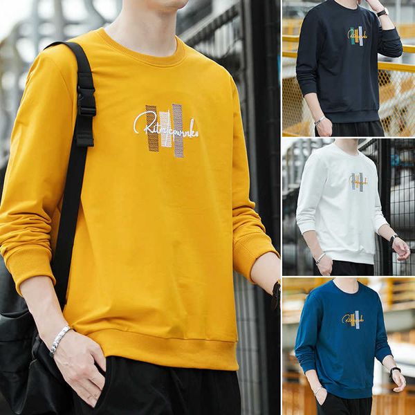 men's weiyi spring and autumn round neck korean long sleeve t-shirt 2021 fashion loose pullover c, White;black
men's weiyi spring and autumn round neck korean long sleeve t-shirt 2021 fashion loose pullover c, White;black