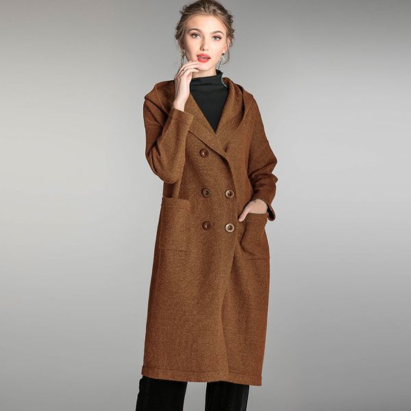 big yards dresses fat sister large women's jaet autumn winter 2021 hooded double breasted loose fashion knitted cardigan 9830
big yards dresses fat sister large women's jaet autumn winter 2021 hooded double breasted loose fashion knitted cardigan 9830