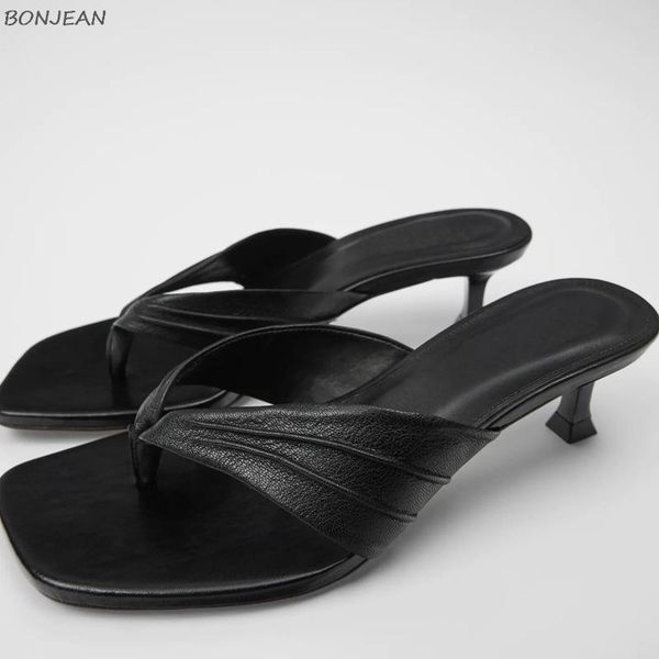 summer women's slippers black high-heels sheepskin flip-flop elegance square toe med heel shallow women
summer women's slippers black high-heels sheepskin flip-flop elegance square toe med heel shallow women