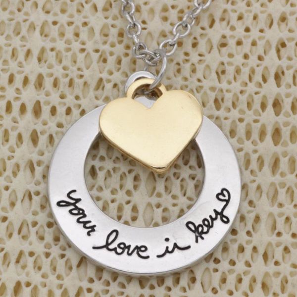 pendant necklaces fashion engrave named or personality gift necklace heart your love is key alloy chains jewerly for women n2040, Silver
pendant necklaces fashion engrave named or personality gift necklace heart your love is key alloy chains jewerly for women n2040, Silver