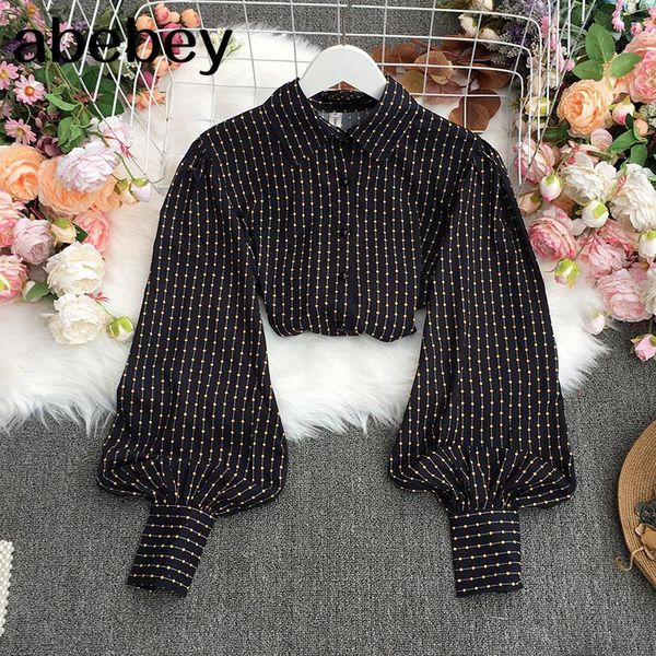 women's blouses & shirts 2021 spring retro all-match turn-down collar lantern sleeve shirt loose casual gold dot chiffon top, White
women's blouses & shirts 2021 spring retro all-match turn-down collar lantern sleeve shirt loose casual gold dot chiffon top, White