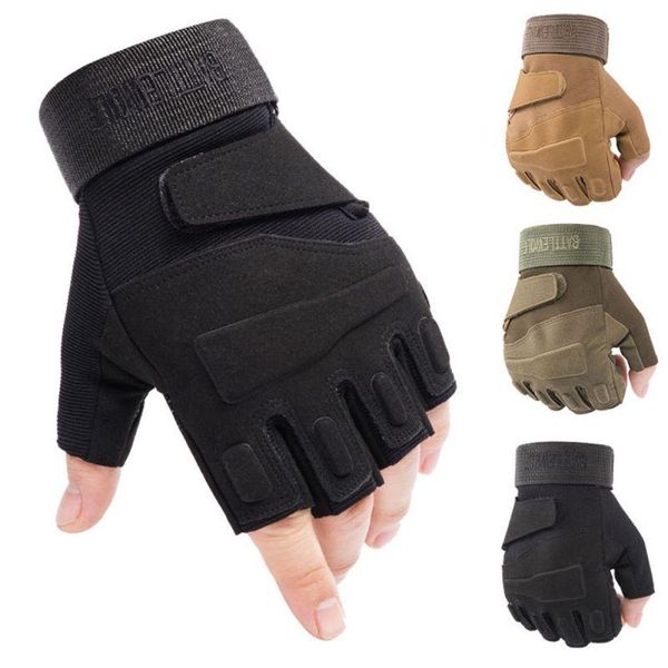 cycling gloves silicone shockproof tactical military army shooting paintball bicycle motorcross hard knuckle half finger, Black
cycling gloves silicone shockproof tactical military army shooting paintball bicycle motorcross hard knuckle half finger, Black