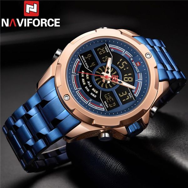 wristwatches naviforce men watch quartz digital chronograph male clock military sport stainless steel man wristwatch 9170, Slivery;brown
wristwatches naviforce men watch quartz digital chronograph male clock military sport stainless steel man wristwatch 9170, Slivery;brown