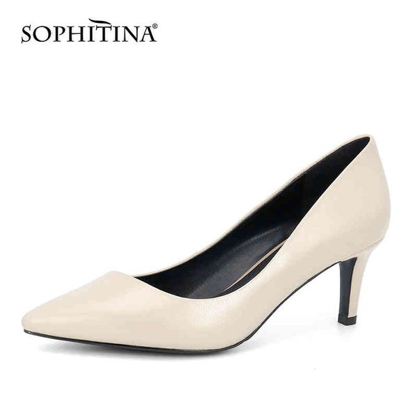 sophitina women's pumps genuine leather handmade pointed toe thin heels pumps comfortable office shallow women's shoes a67 210513, Black
sophitina women's pumps genuine leather handmade pointed toe thin heels pumps comfortable office shallow women's shoes a67 210513, Black