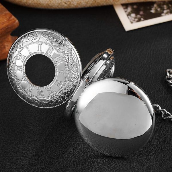 pocket watches vintage silver mechanical men's women double face roman dial clock hand wind steampunk watch with fob chain gift, Slivery;golden
pocket watches vintage silver mechanical men's women double face roman dial clock hand wind steampunk watch with fob chain gift, Slivery;golden