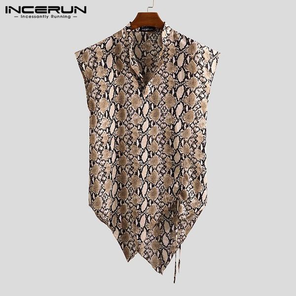 summer fashion men irregular shirt sleeveless v neck leopard printed casual camisa streetwear drawstring shirts incerun 5xl men's, White;black
summer fashion men irregular shirt sleeveless v neck leopard printed casual camisa streetwear drawstring shirts incerun 5xl men's, White;black